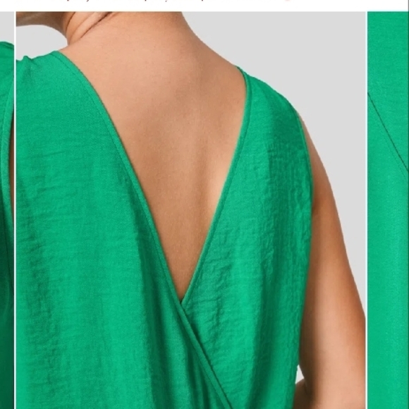 180. New Halara Blarney Green V-neck Cut Out Split Maxi Dress Size XS - Picture 6 of 7